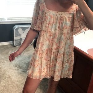 Aakaa Babydoll Dress - Floral